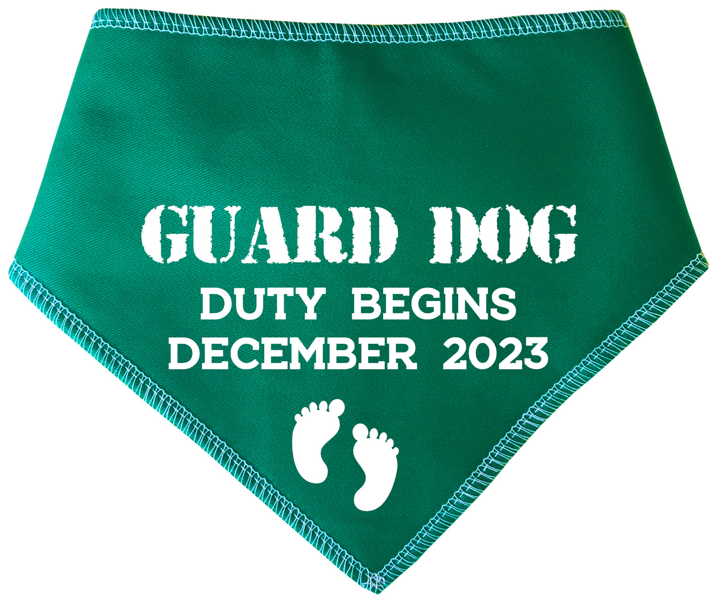 Guard Dog Duty Any Date Dog Bandana