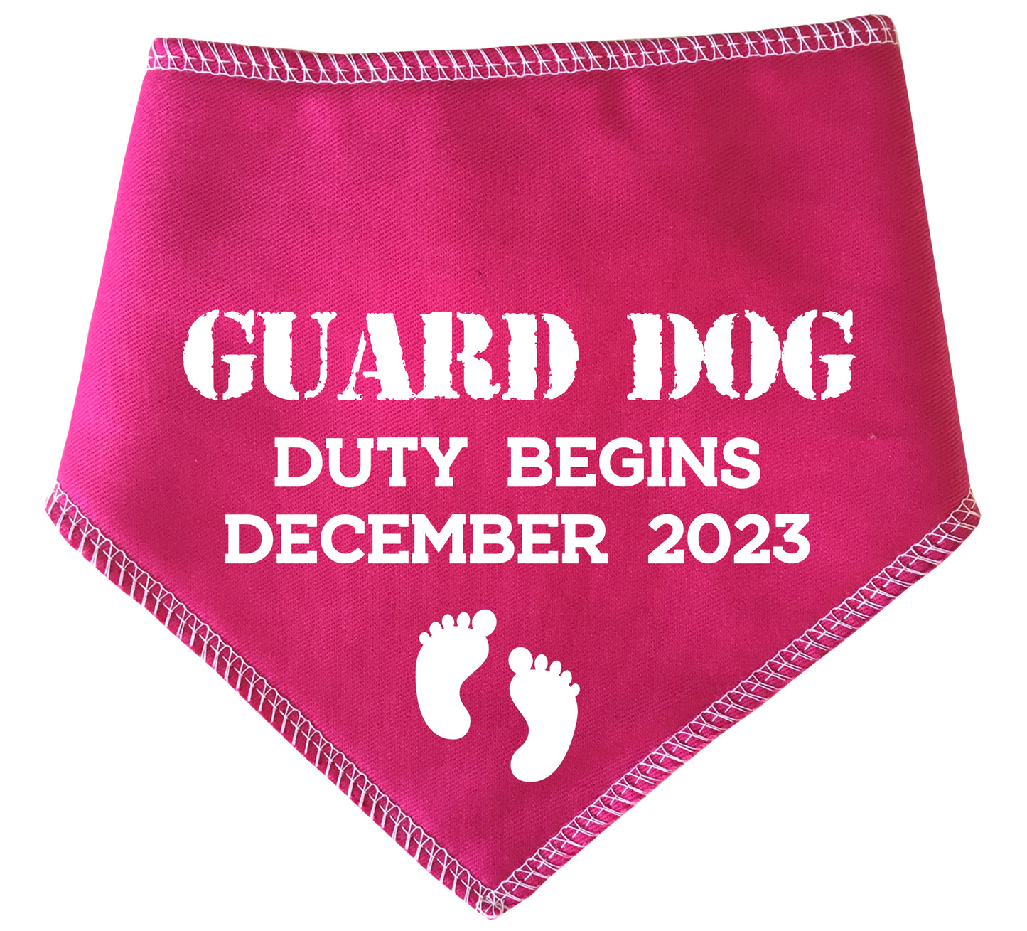 Guard Dog Duty Any Date Dog Bandana