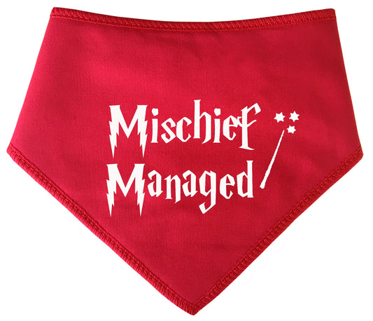 Mischief Managed Wizard Dog Bandana