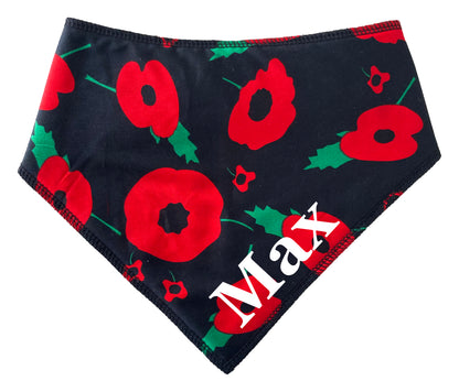 Poppy Pattern Dog Bandana