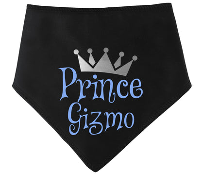 Prince Crown Any Name Dog Bandana