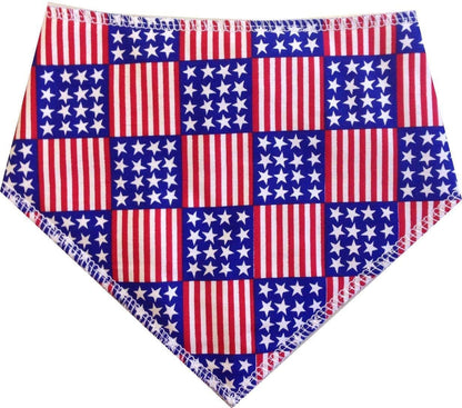American Flag Pattern Dog Bandana