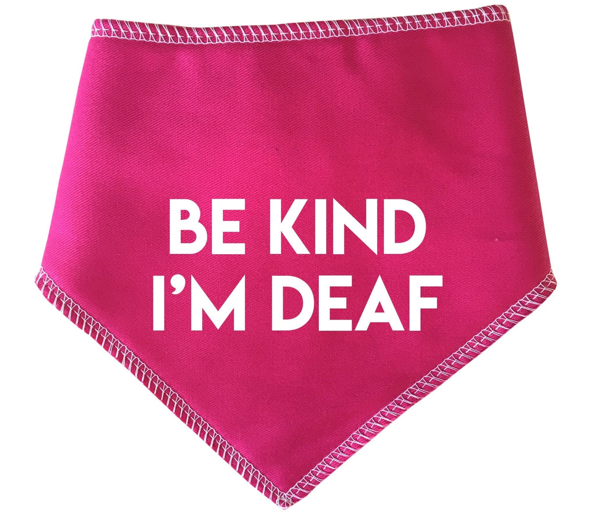 'Be Kind I'm Deaf' Alert Dog Bandana