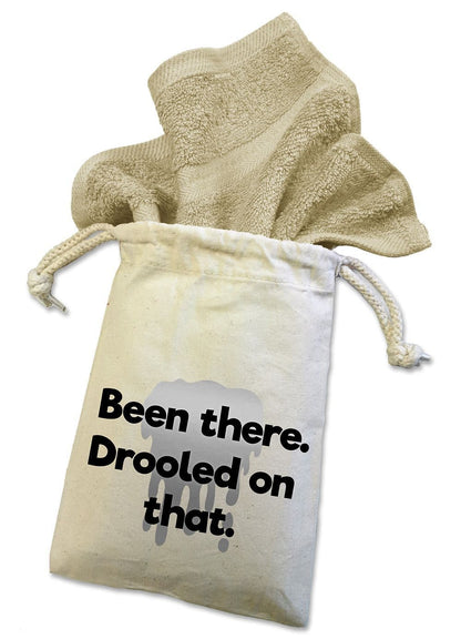 'Been There Drooled On That' Dog Face Cloth For Doggy Dribbles