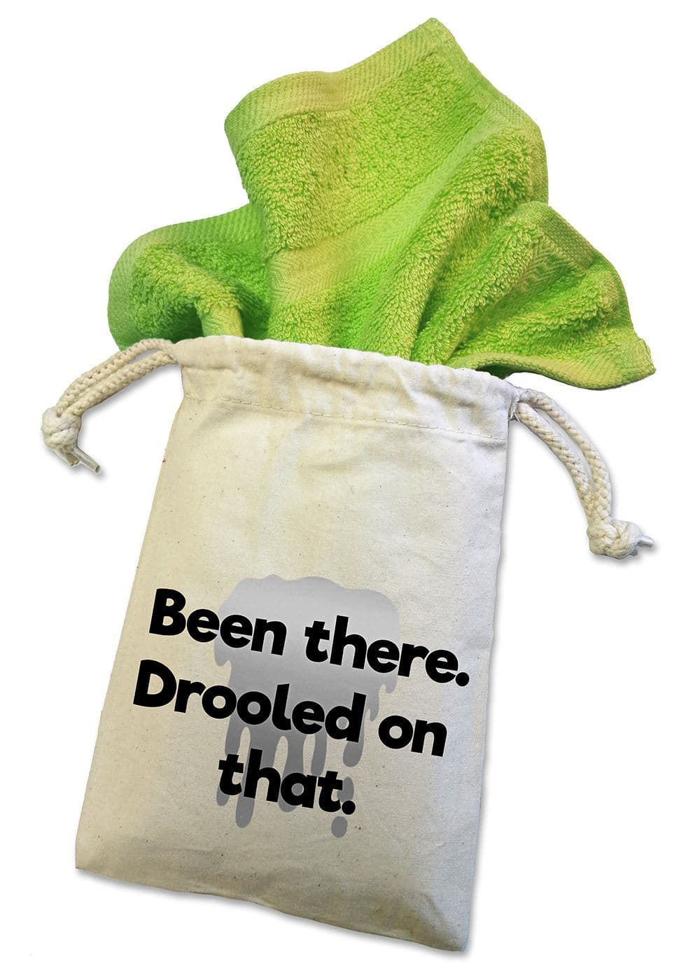 'Been There Drooled On That' Dog Face Cloth For Doggy Dribbles