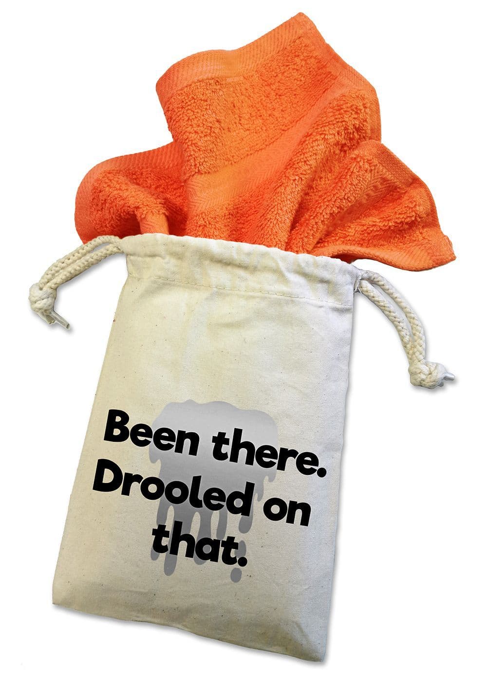 'Been There Drooled On That' Dog Face Cloth For Doggy Dribbles