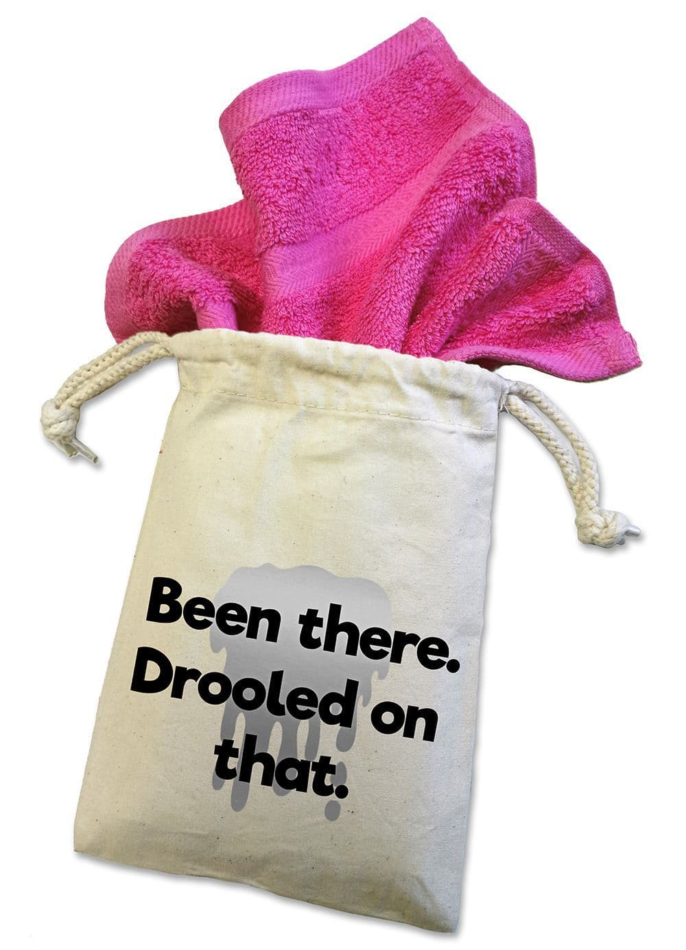 'Been There Drooled On That' Dog Face Cloth For Doggy Dribbles