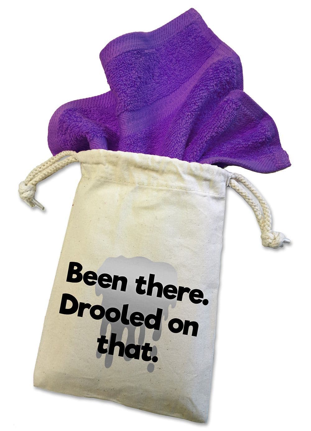 'Been There Drooled On That' Dog Face Cloth For Doggy Dribbles