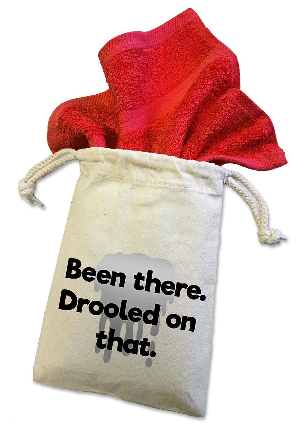 'Been There Drooled On That' Dog Face Cloth For Doggy Dribbles