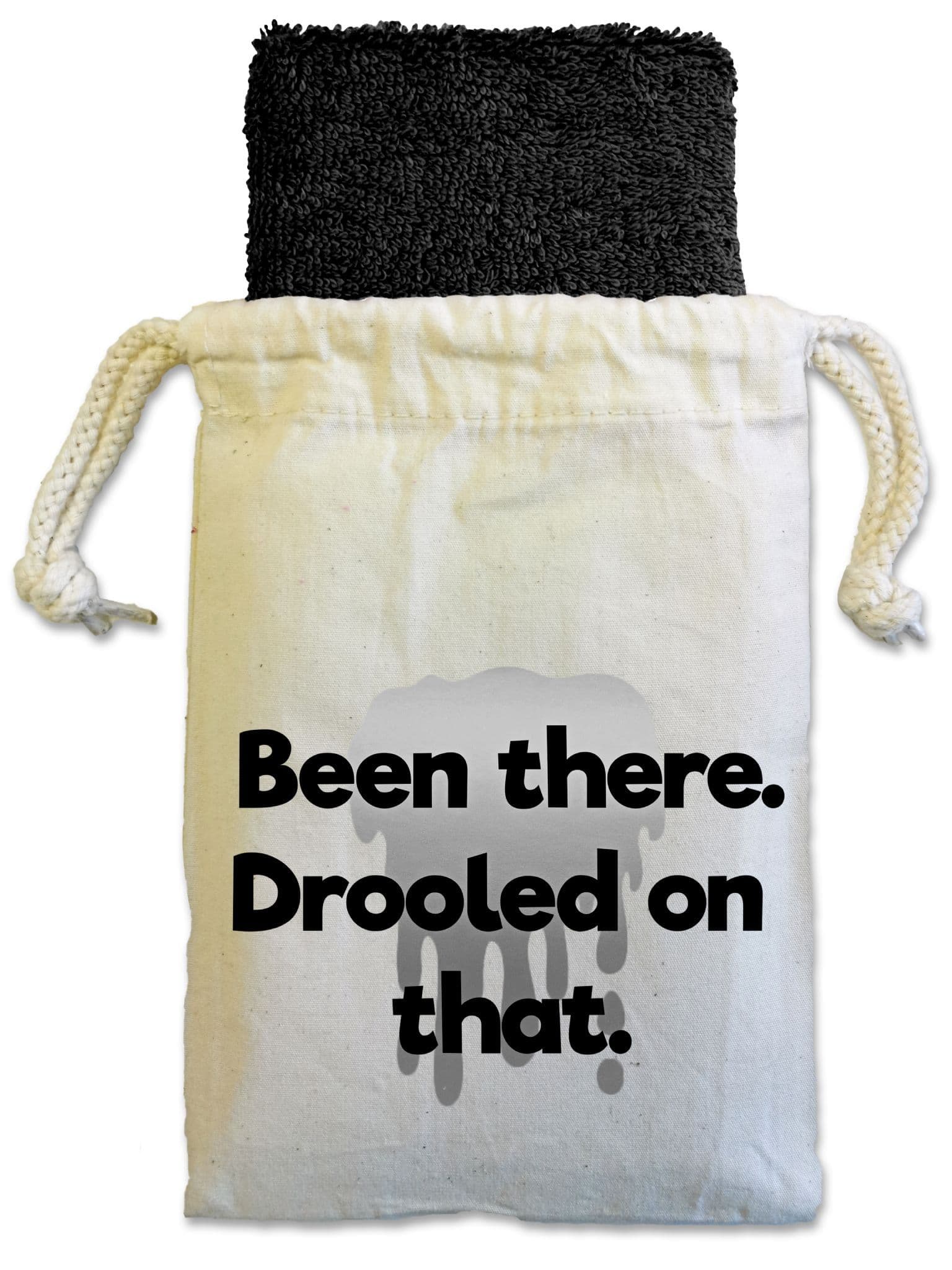 'Been There Drooled On That' Dog Face Cloth For Doggy Dribbles