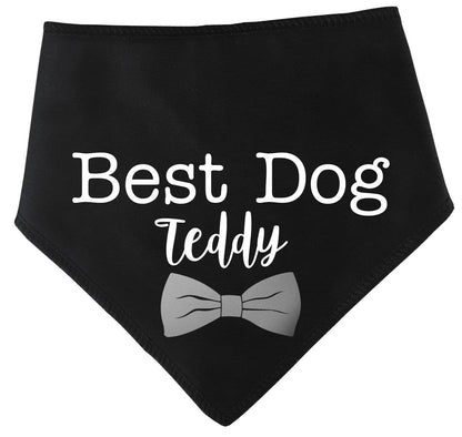 'Best Dog' Personalised With Name Wedding Bandana