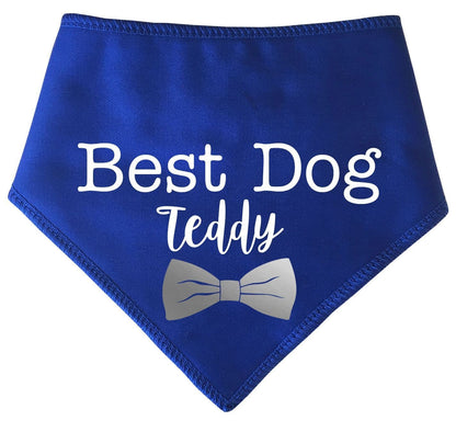 'Best Dog' Personalised With Name Wedding Bandana