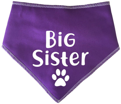 'Big Sister' Fur Family Dog Bandana