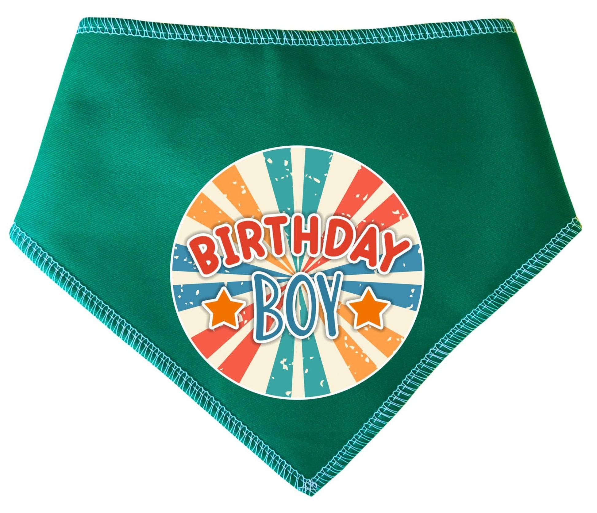 Birthday Boy Retro Sunset Dog Bandana