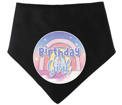 Birthday Girl Pastel Rainbow Dog Bandana