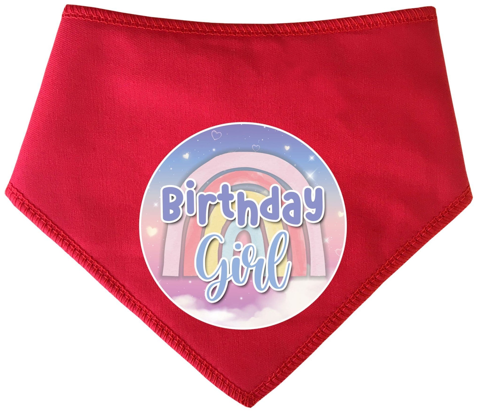 Birthday Girl Pastel Rainbow Dog Bandana