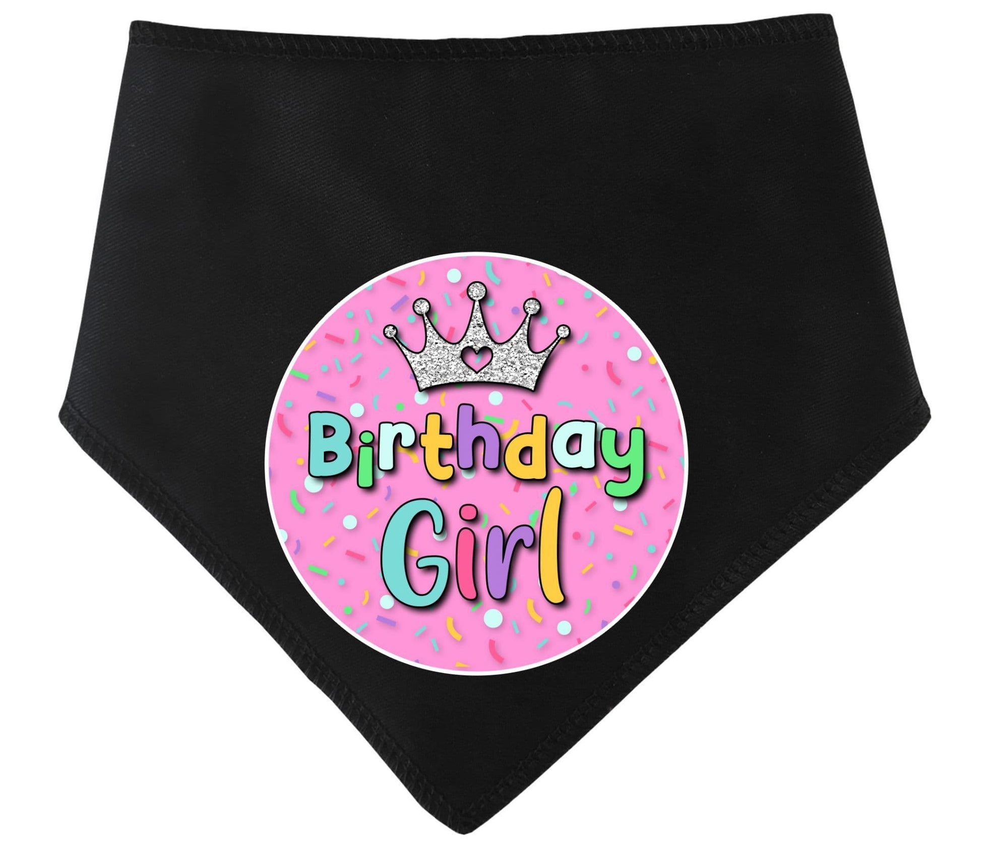 Birthday Girl With Crown Dog Bandana