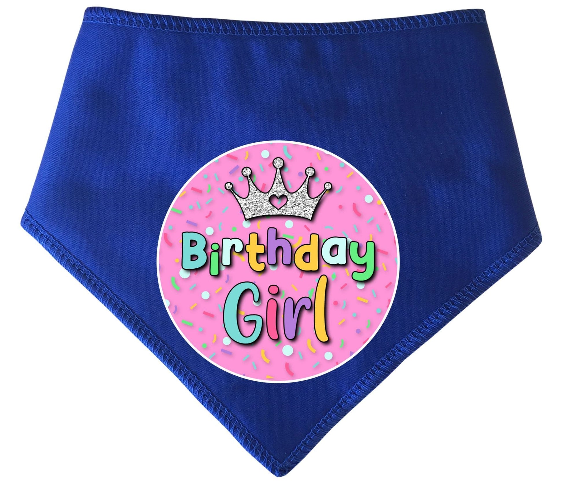 Birthday Girl With Crown Dog Bandana