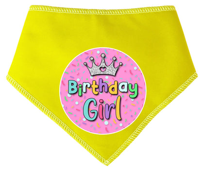 Birthday Girl With Crown Dog Bandana