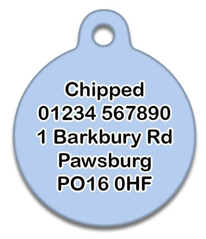 Blue Sky Mountain & Tree - Cat ID Tag