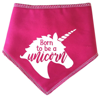 'Born To Be A Unicorn' Pink Dog Bandana