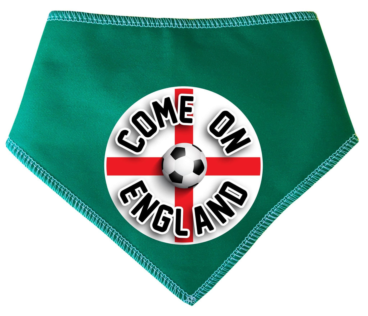 'Come On England' Circle Printed World Cup Football Dog Bandana