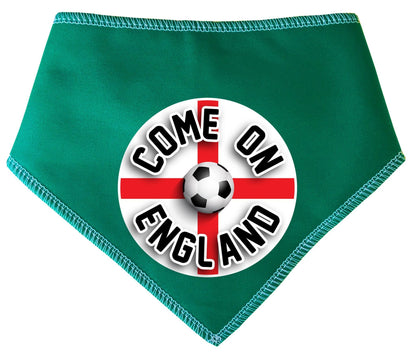 'Come On England' Circle Printed World Cup Football Dog Bandana