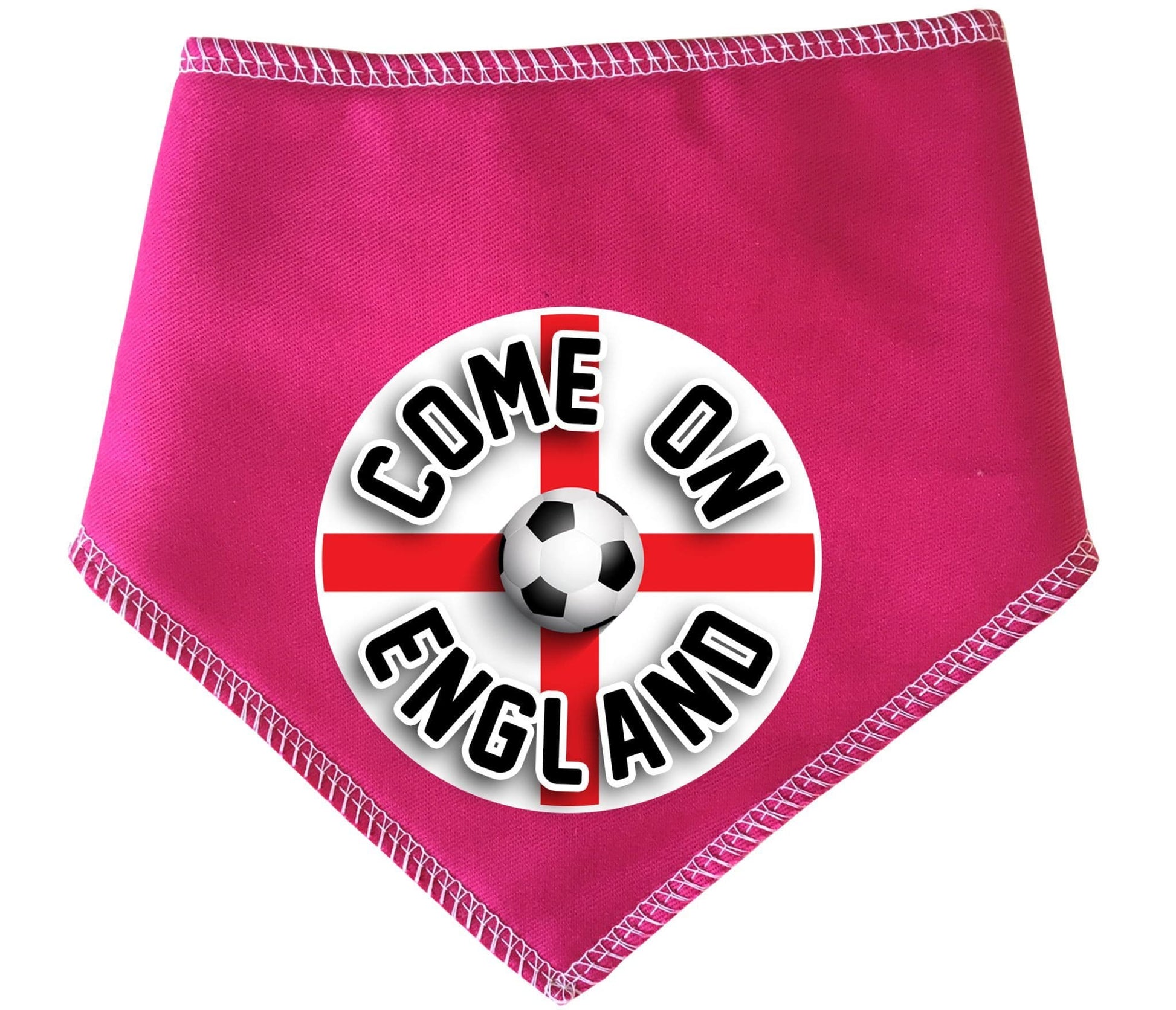 'Come On England' Circle Printed World Cup Football Dog Bandana