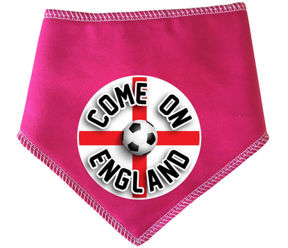 'Come On England' Circle Printed World Cup Football Dog Bandana