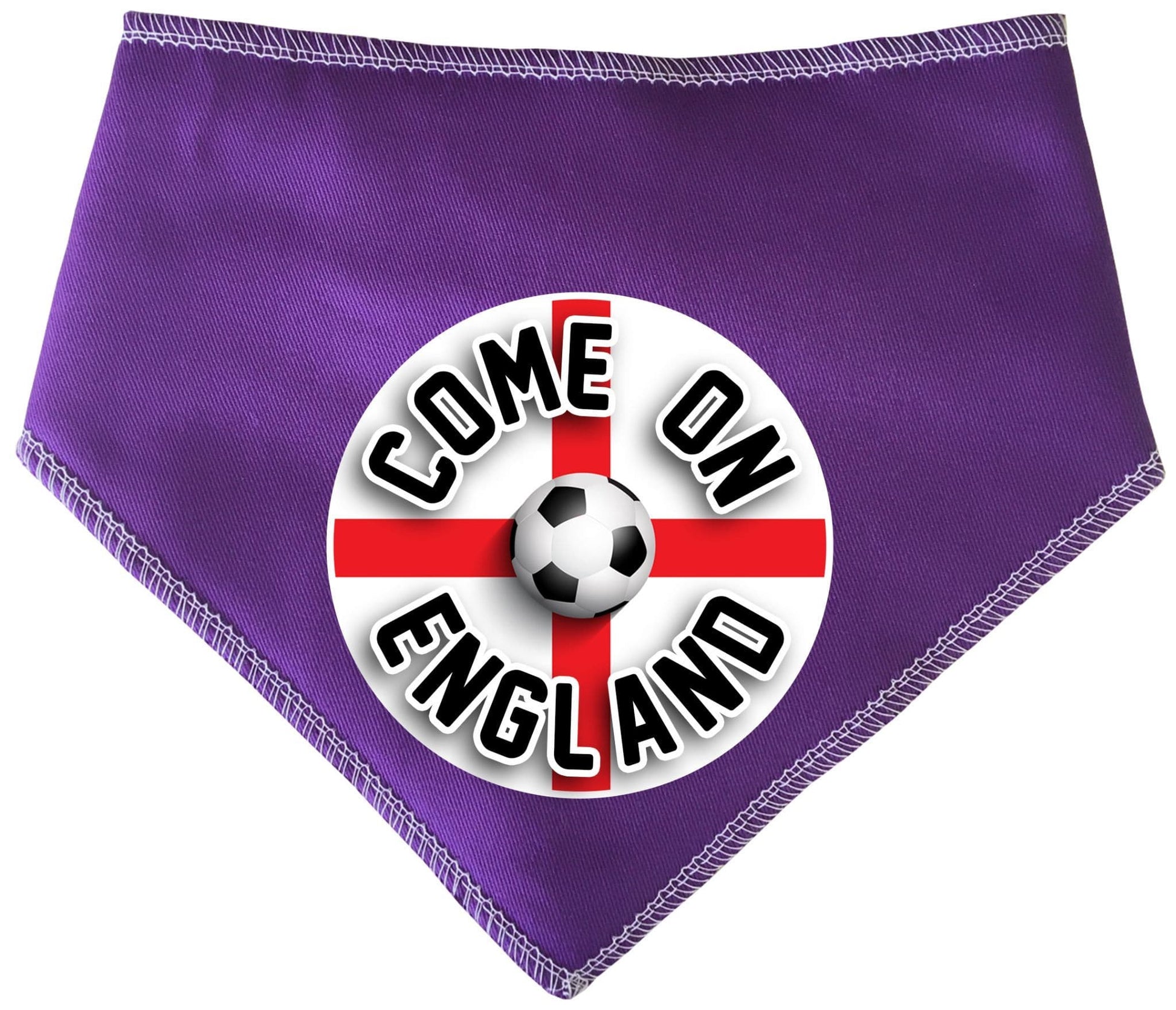 'Come On England' Circle Printed World Cup Football Dog Bandana