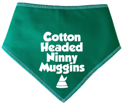 'Cotton Headed Ninny Muggins' Elf Christmas Dog Bandana