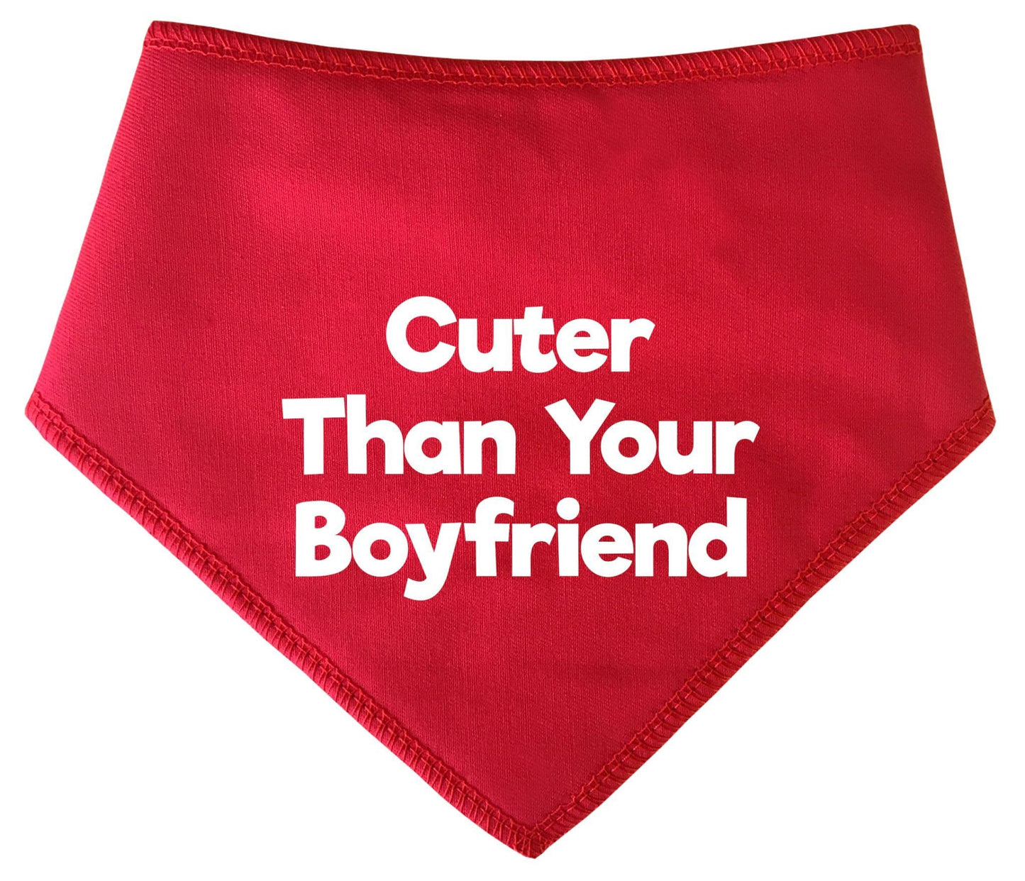'Cuter Than Your Boyfriend' Valentine's Day Dog Bandana