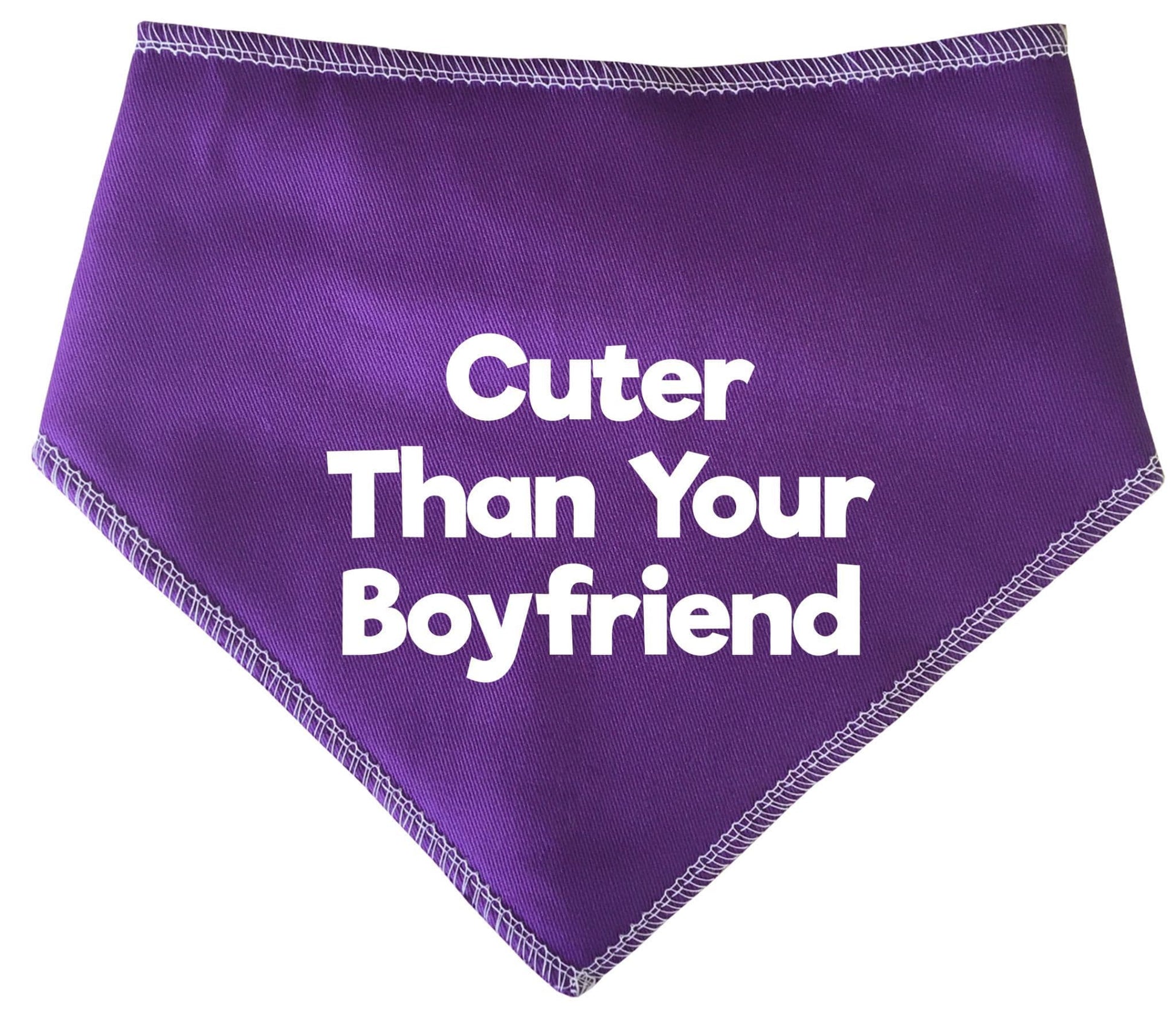 'Cuter Than Your Boyfriend' Valentine's Day Dog Bandana
