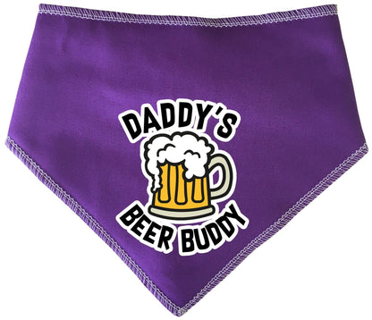Daddy's Beer Buddy Father's Day Dog Bandana