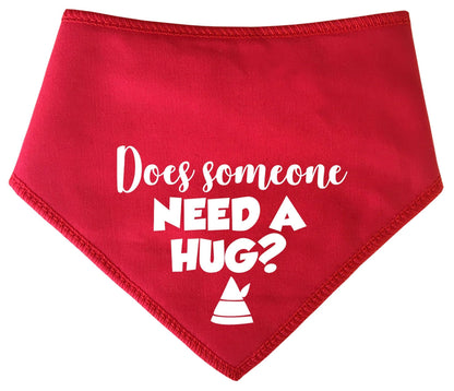 'Does Someone Need A Hug?' Elf Christmas Dog Bandana