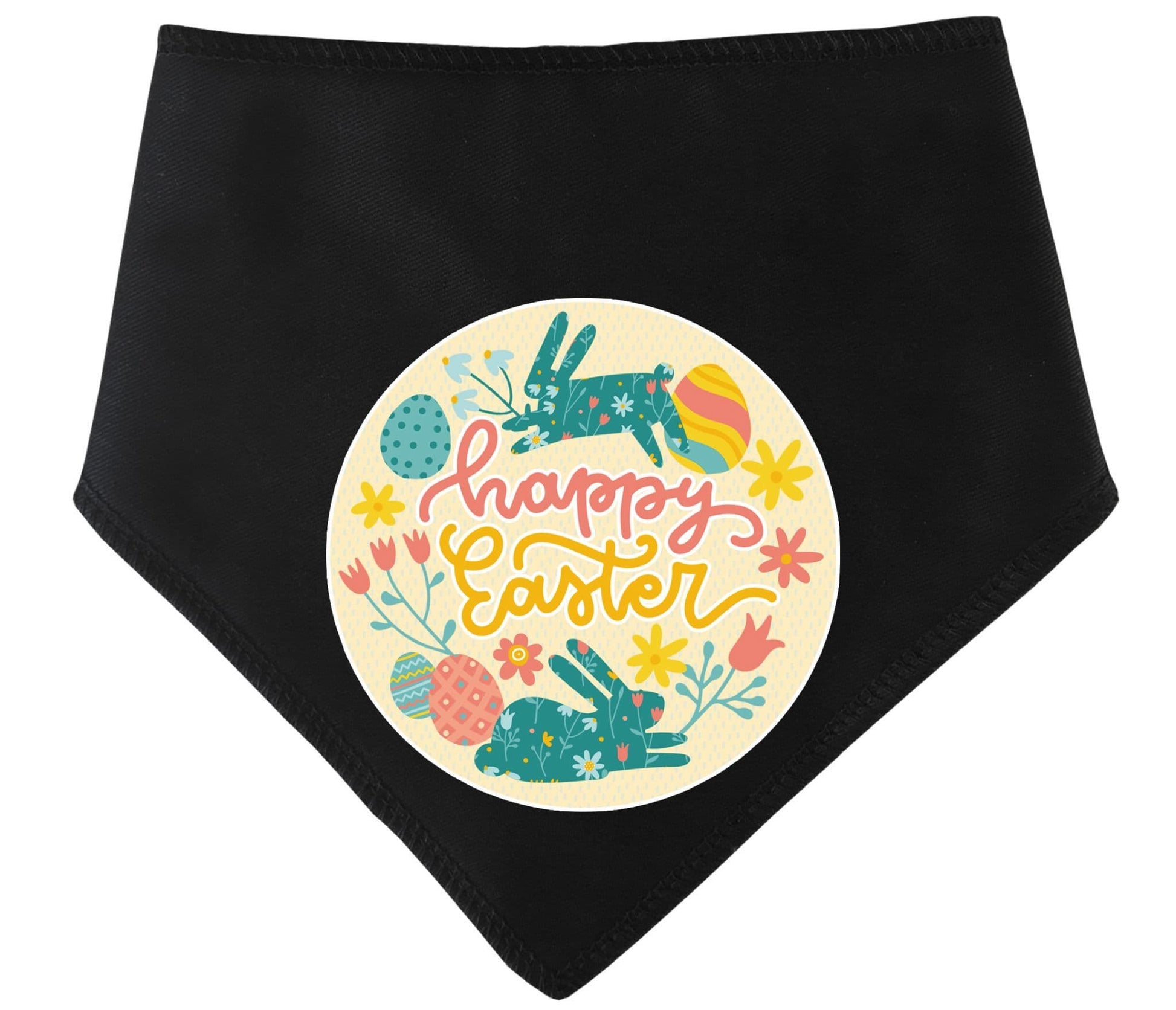 Easter Happy Bunny Circle  Easter Dog Bandana