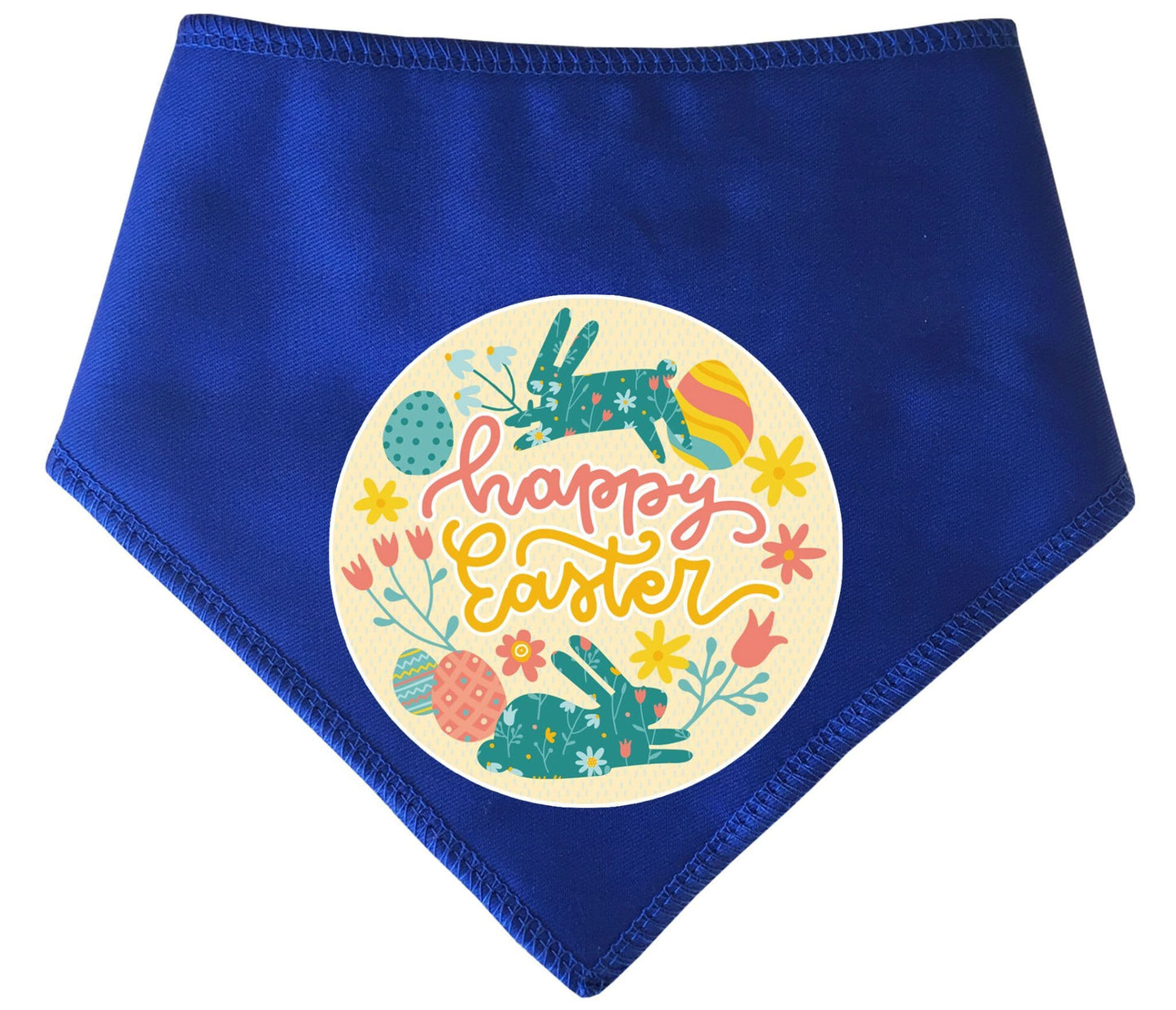 Easter Happy Bunny Circle  Easter Dog Bandana
