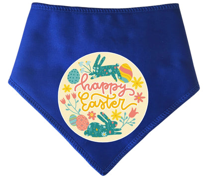 Easter Happy Bunny Circle  Easter Dog Bandana
