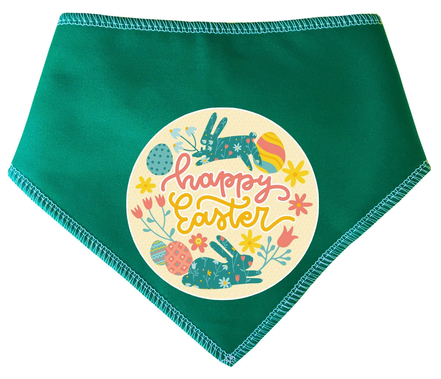 Easter Happy Bunny Circle  Easter Dog Bandana
