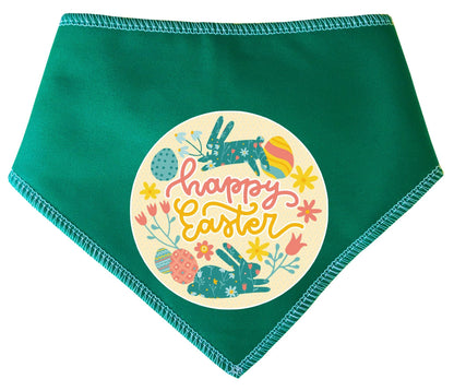 Easter Happy Bunny Circle  Easter Dog Bandana