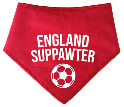 England Suppawter With Football Dog Bandana