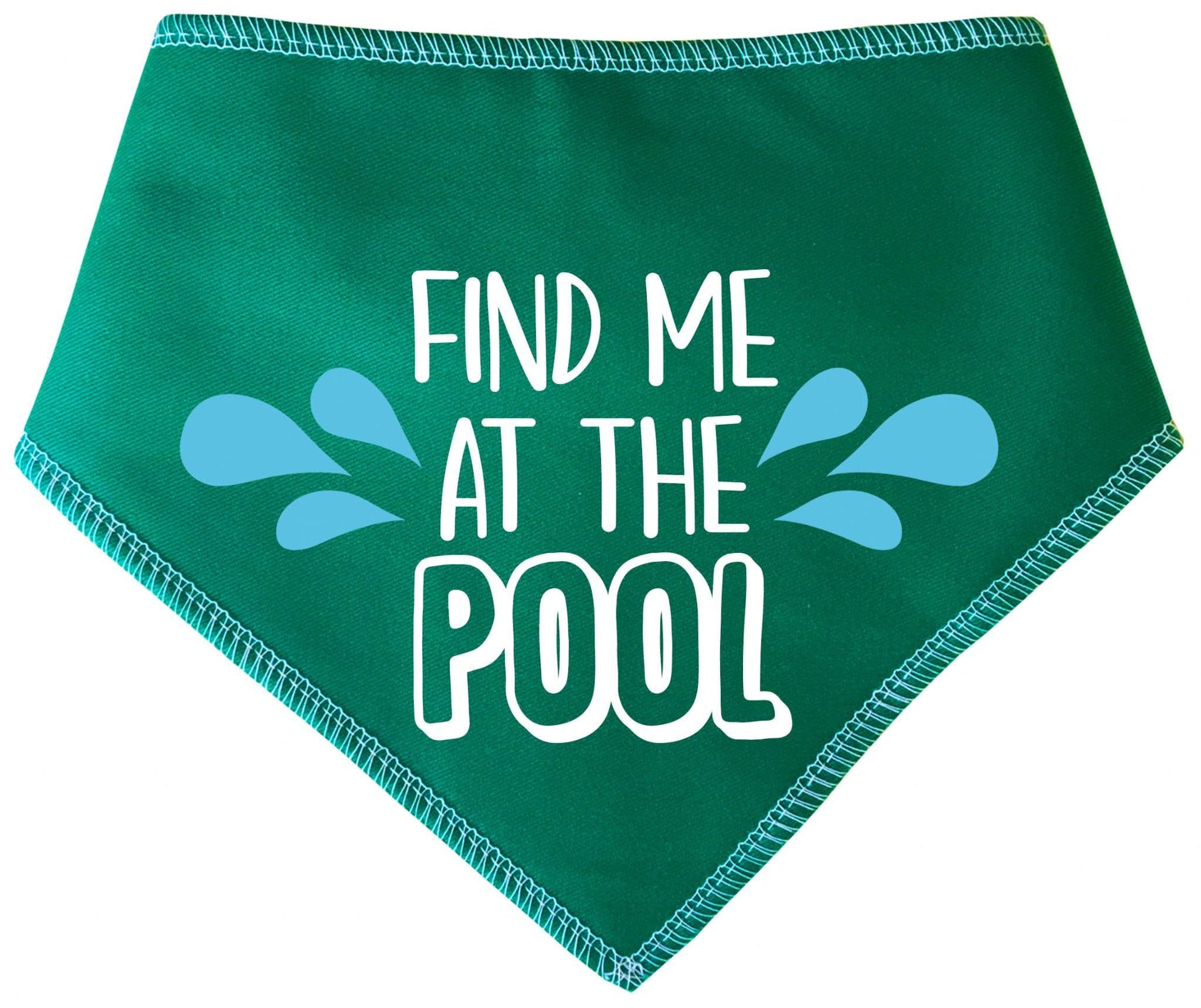 'Find Me At The Pool' Summer Dog Bandana