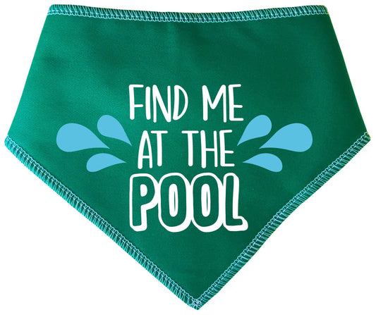 'Find Me At The Pool' Summer Dog Bandana