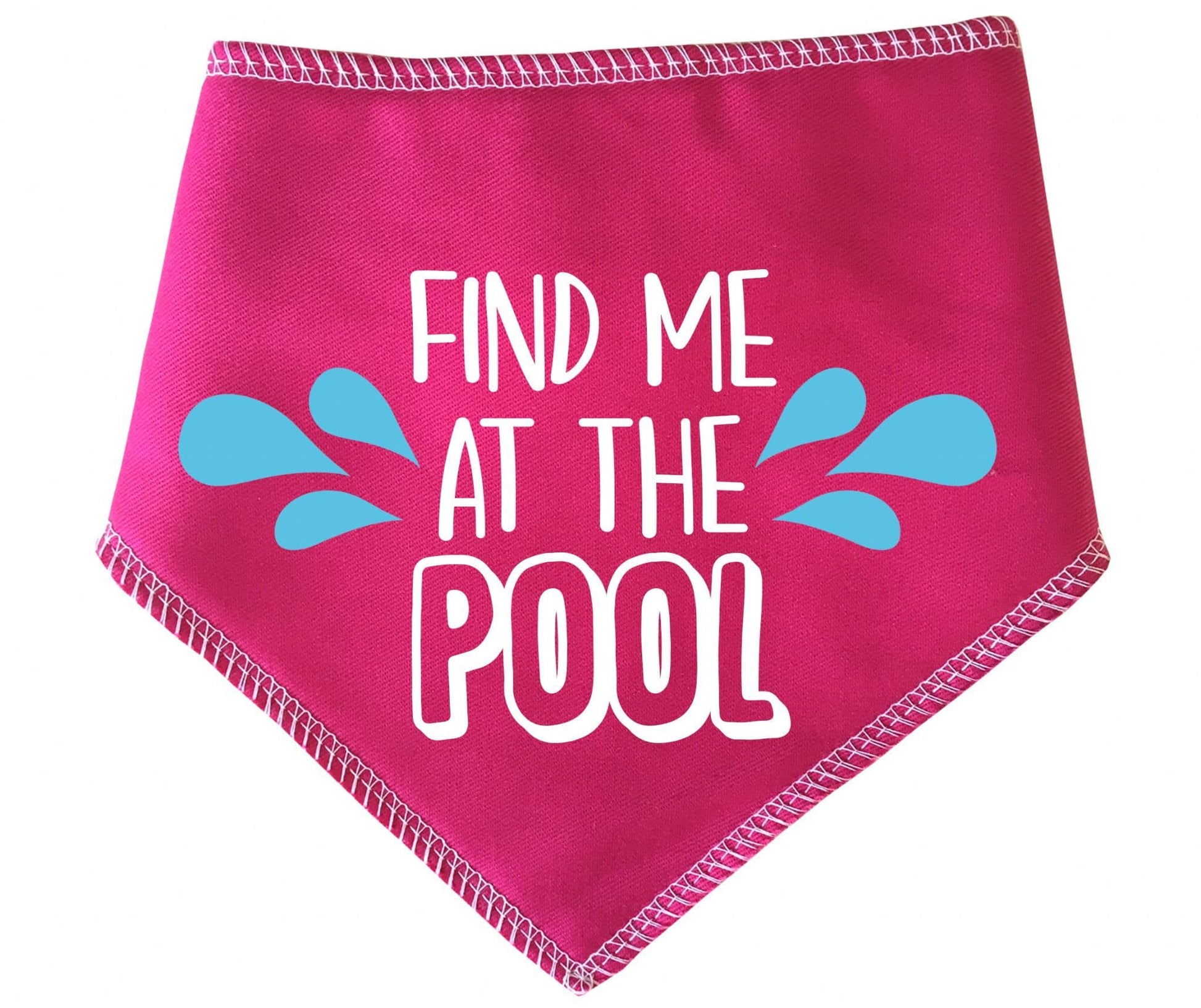 'Find Me At The Pool' Summer Dog Bandana