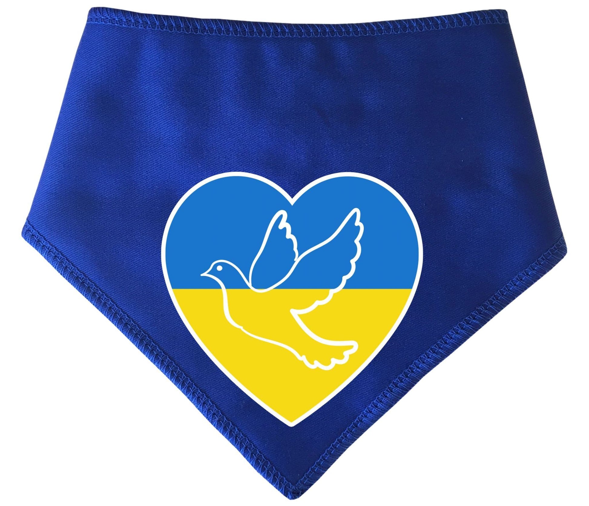 Flag  Heart With Peace Dove  Ukraine Dog Bandana