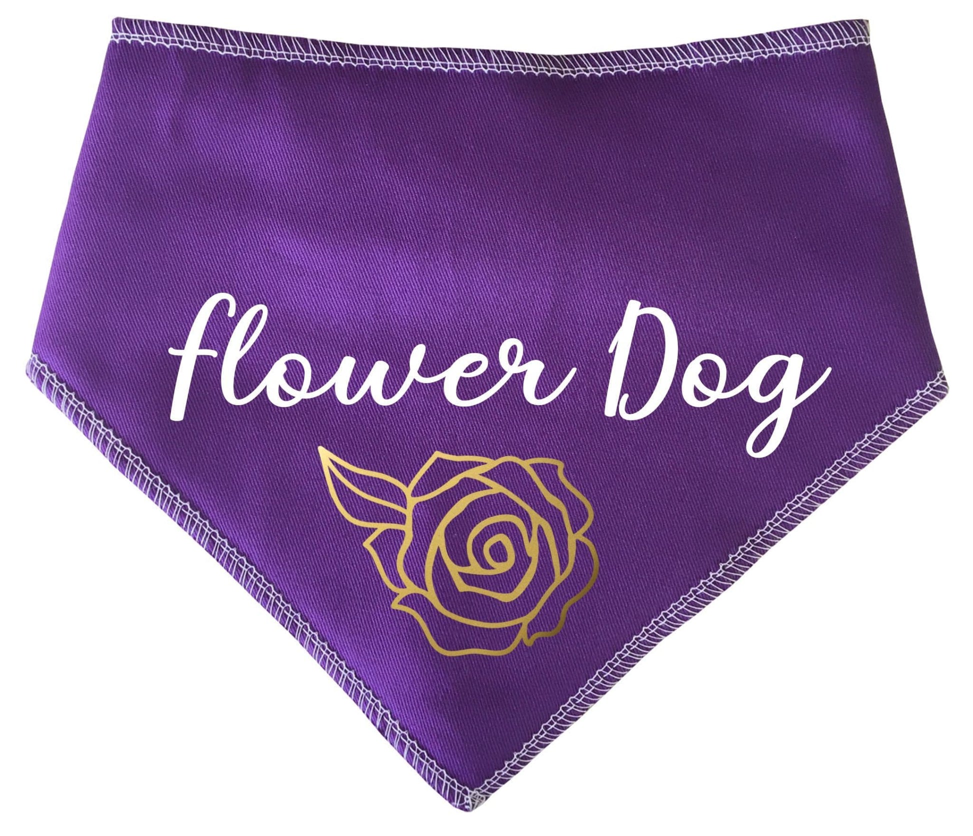 'Flower Dog' Wedding Bandana