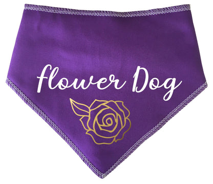 'Flower Dog' Wedding Bandana