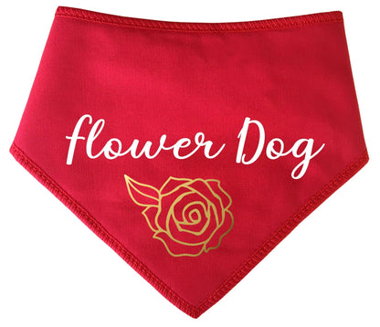 'Flower Dog' Wedding Bandana