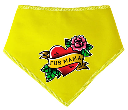 Fur Mama Tattoo  Mother's Day Dog Bandana