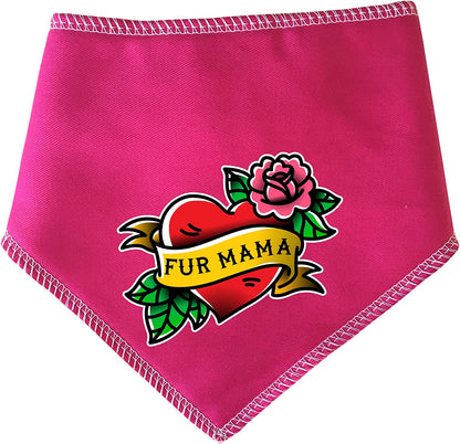 Fur Mama Tattoo Dog Bandana